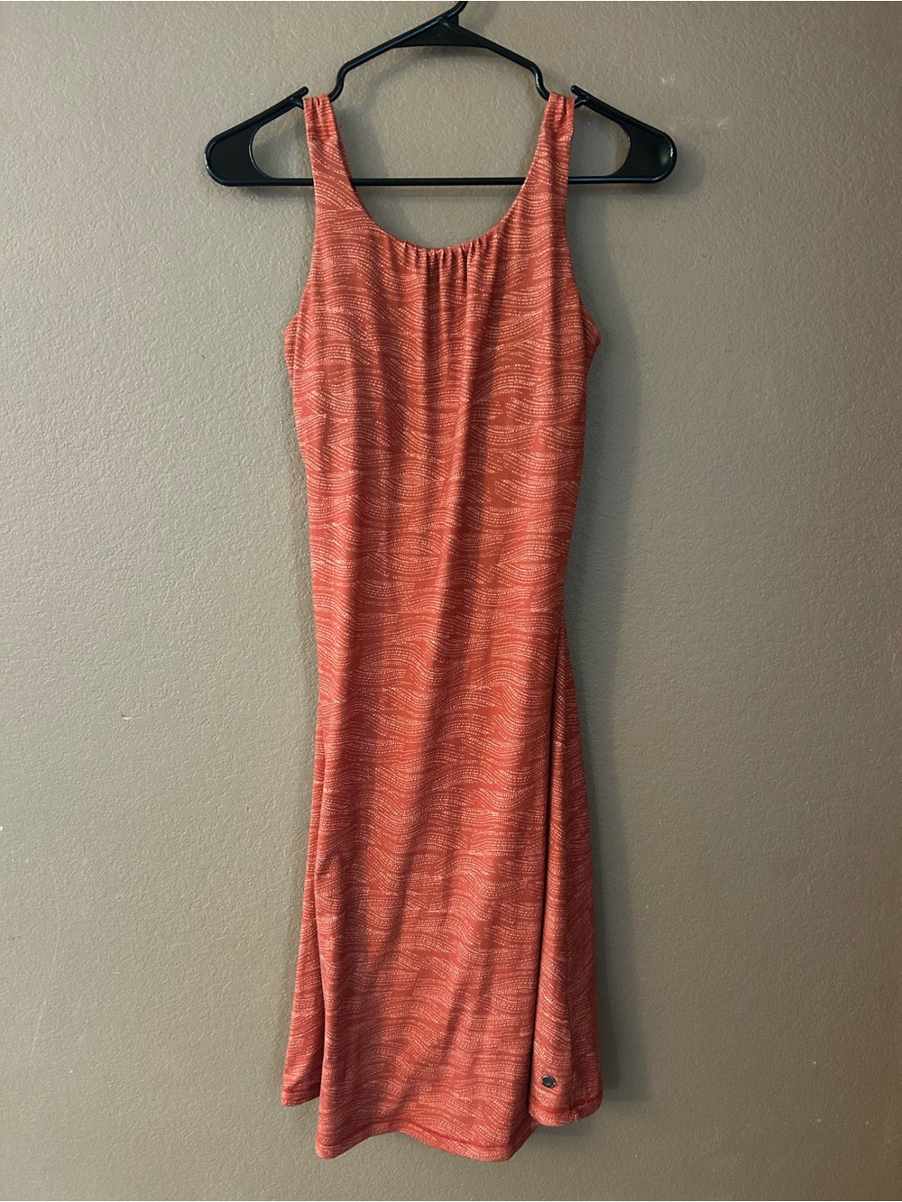 Prana Skypath Open Back Tank Dress Orange Size Small Travel Leisure Outdoor